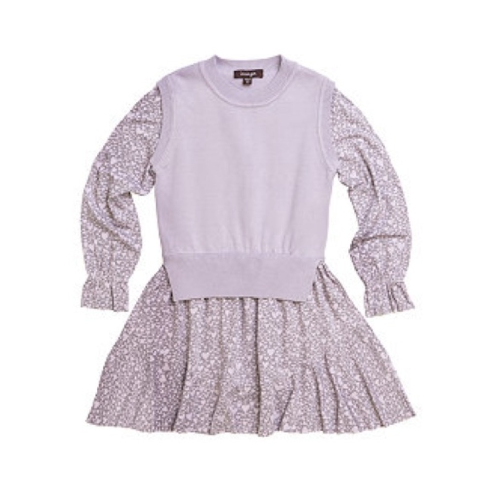 Imoga Purple Long Sleeve Dress with Leggings